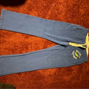 Hollister Blue Sweatpants with Drawstring